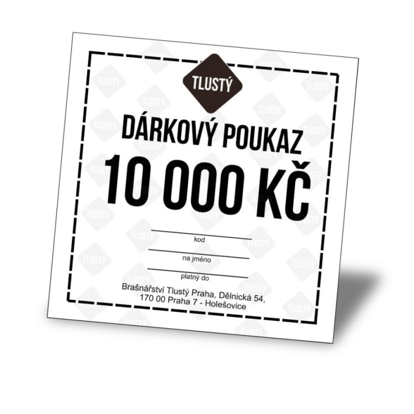 Dárkový poukaz 10000 Kč