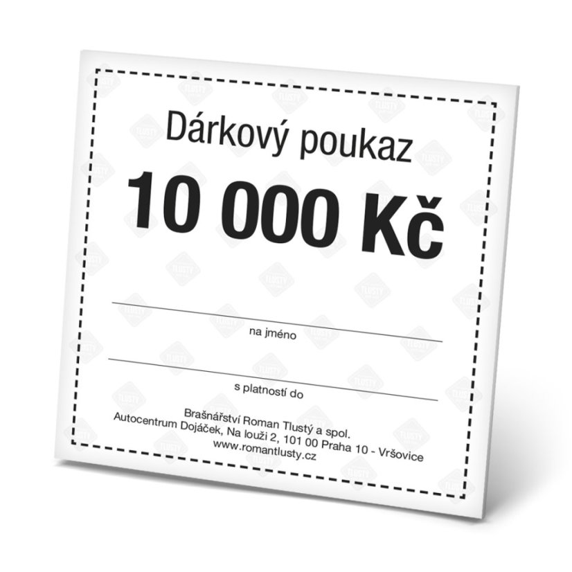Dárkový poukaz 10000 Kč
