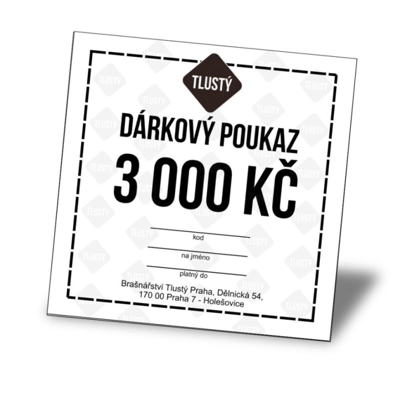 Dárkový poukaz 3000 Kč