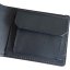 Kožená peněženka Classic - Hnědá - Navy