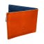 Kožená peněženka Classic oranžovo-černá - Barva kůže: Liscio Černá