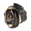 Dvojitý kožený řemínek prošitý s prořezem - Apple Watch