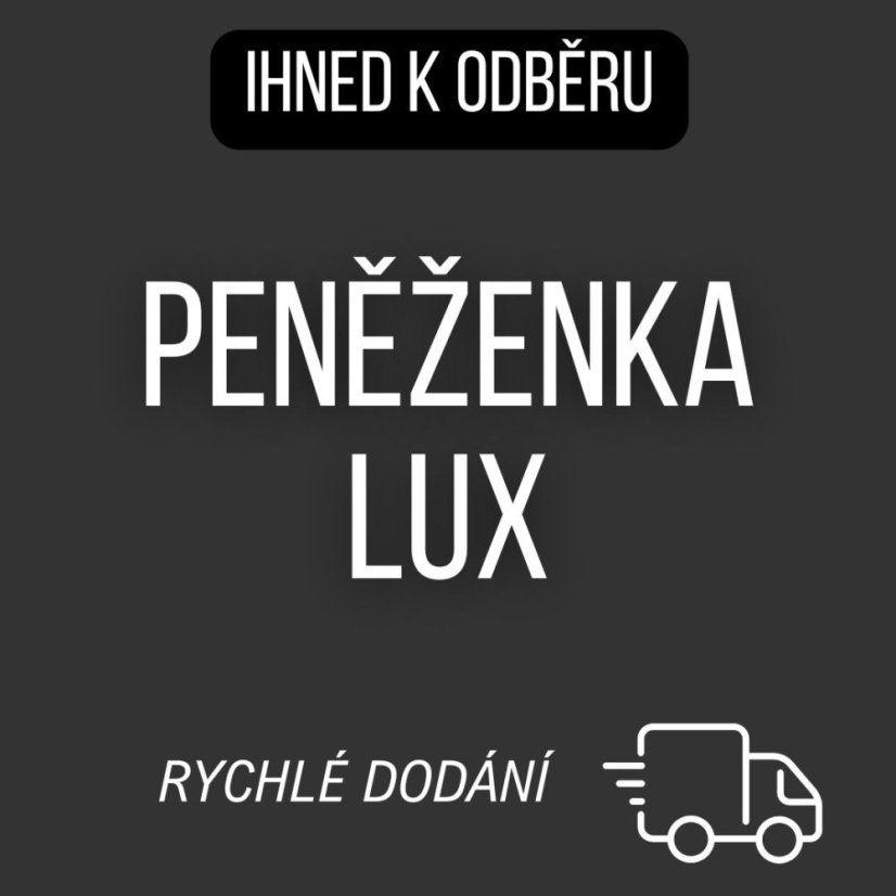 Peněženka Lux (ihned k odběru) - Barevná kombinace: 30 Tmavěmodro - koňaková
