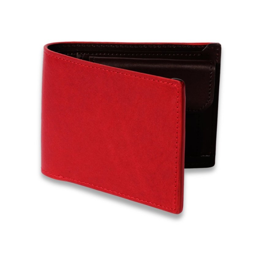 Kožená peněženka Classic - Červeno / Hnědá (vánoční nabídka)