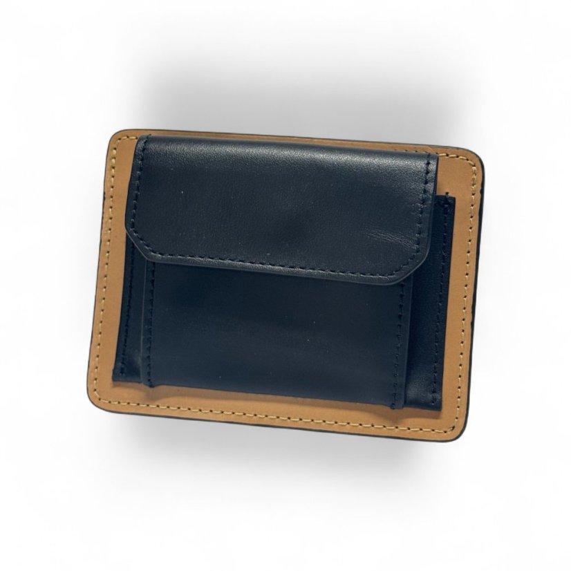 Mini peněženka s mincovníkem (ihned k odběru) - Barva kůže: Liscio Černá