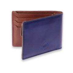 Kožená peněženka Classic - Modro / Hnědá (vánoční nabídka)